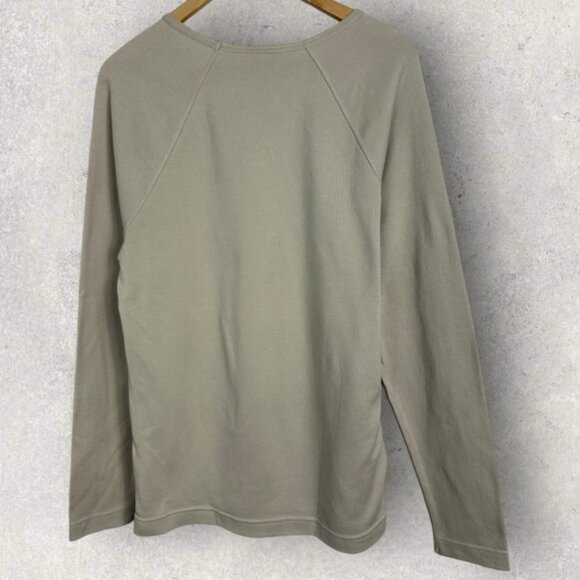 NWT SNS Herning Long Sleeve T-Shirt Tan Beige Sand Mens Size Large Crew Tee NEW - Picture 13 of 13